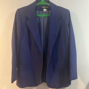 Sag Harbor Royal Blue Blazer with one button closure size 4